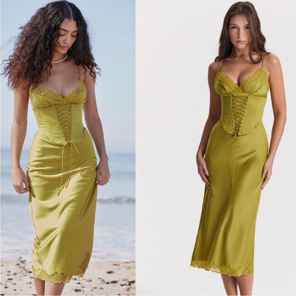 House of CB Salma Satin Slip Dress - Picture 2 of 16